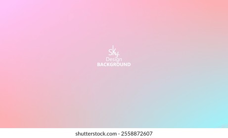 Abstract gradient pastel rainbow color,melon,deep champagne,very pale yellow,tea green,waterspout,baby blue eyes,vodka,brilliant lavender.Sky background, vector illustration.