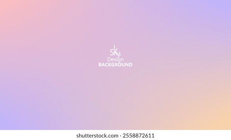 Abstract gradient pastel rainbow color,melon,deep champagne,very pale yellow,tea green,waterspout,baby blue eyes,vodka,brilliant lavender.Sky background, vector illustration.