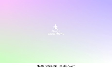 Abstract gradient pastel rainbow color,melon,deep champagne,very pale yellow,tea green,waterspout,baby blue eyes,vodka,brilliant lavender.Sky background, vector illustration.