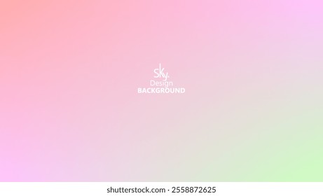 Abstract gradient pastel rainbow color,melon,deep champagne,very pale yellow,tea green,waterspout,baby blue eyes,vodka,brilliant lavender.Sky background, vector illustration.