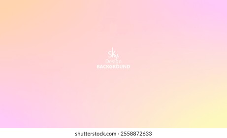 Abstract gradient pastel rainbow color,melon,deep champagne,very pale yellow,tea green,waterspout,baby blue eyes,vodka,brilliant lavender.Sky background, vector illustration.