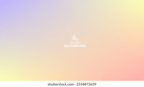 Abstract gradient pastel rainbow color,melon,deep champagne,very pale yellow,tea green,waterspout,baby blue eyes,vodka,brilliant lavender.Sky background, vector illustration.