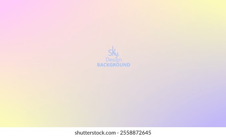 Abstract gradient pastel rainbow color,melon,deep champagne,very pale yellow,tea green,waterspout,baby blue eyes,vodka,brilliant lavender.Sky background, vector illustration.