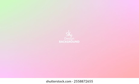 Abstract gradient pastel rainbow color,melon,deep champagne,very pale yellow,tea green,waterspout,baby blue eyes,vodka,brilliant lavender.Sky background, vector illustration.