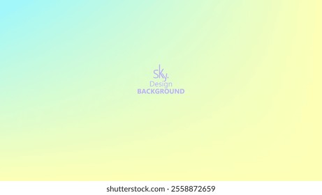 Abstract gradient pastel rainbow color,melon,deep champagne,very pale yellow,tea green,waterspout,baby blue eyes,vodka,brilliant lavender.Sky background, vector illustration.