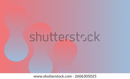 Abstract gradient pastel shape red blue desktop wallpaper vector. Gradient Patel shape red blu background. Abstract shape red blu pastel gradient desktop wallpaper background