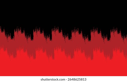 Abstract gradient pattern with jagged black and red tones creating a dramatic visual resembling soundwaves or digital distortion. Perfect for backgrounds, covers, or edgy design elements.
