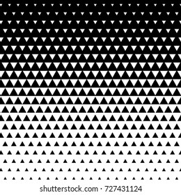 Abstract gradient pattern with triangles. Vector background. Halftone texture.