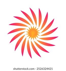 abstract gradient pattern vector eps, circular floral design