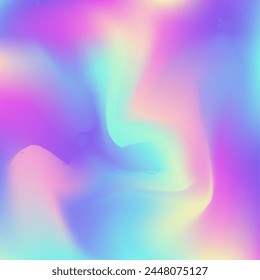 Abstract Gradient. Pearlescent Background. Blur Futuristic Template. Chrome Flyer. Neon Concept. Hologram Texture. Purple Pop Texture. Graphic Paper. Blue Abstract Gradient