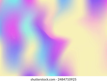 Abstract Gradient. Pearlescent Background. Retro Image. Hipster Flyer. Pink Metal Texture. Fashion Paper. Hologram Background. Pop Holography Template. Violet Abstract Gradient