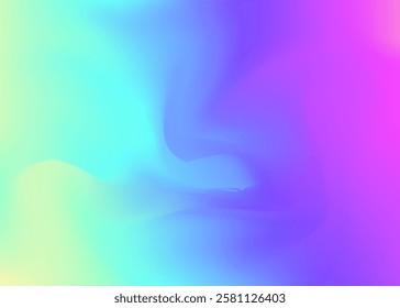 Abstract Gradient. Pearlescent Background. Vibrant Card. Hologram Texture. Blur Effect. Neon Spectrum Illustration. Unicorn Light. Purple Shiny Background. Pink Abstract Gradient