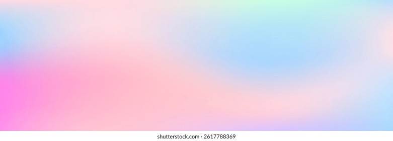 Abstract Gradient. Pearlescent Background. Violet Metal Texture. Chrome Foil. Neon Holography Template. Pastel Light. Iridescent Texture. Soft Vector. Pink Abstract Gradient