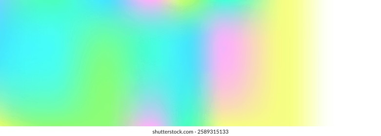 Abstract Gradient. Pearlescent Background. Yellow Neon Texture. Shiny Light. Liquid Paper. Soft Holography Illustration. Iridescent Background. Blur Effect. Pink Abstract Gradient
