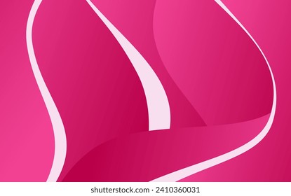 
abstract gradient ping background with white accents with wave shape curves
