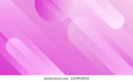 Fondo rosa de gradiente abstracto con forma geométrica redondeada. Ilustración creativa para el afiche. Diseño de tendencia moderna y creativa en ilustración vectorial Eps10