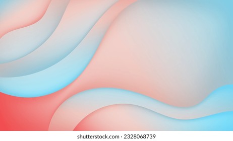 Abstract Gradient  Pink Blue  liquid background. Modern  background design. Dynamic Waves. Fluid shapes composition.  Fit for website, banners, brochure, posters
