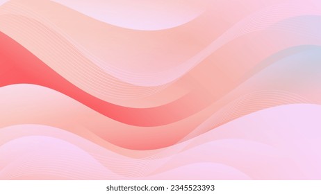 Abstract Gradient  pink blue liquid background. Modern  background design. Dynamic Waves. Fluid shapes composition.  Fit for website, banners, brochure, posters