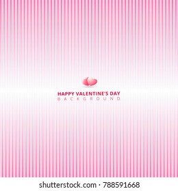 Abstract gradient pink color line background of vertical straight lines pattern for valentines day, wedding card. Vector illustration