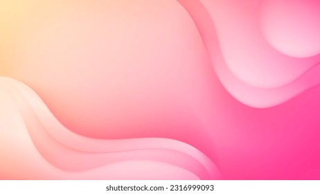 Abstract Gradient pink liquid Wave Background