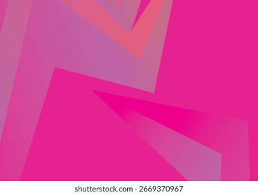 Vector de fondo de póster rosa degradado Abstractas. Plantilla de cubierta de estilo minimalista con perspectiva dinámica en forma de prisma geométrico 3D. Diseño ideal para redes sociales, portadas, Anuncios, flyers, etc.