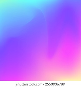 Gradiente abstrato. Textura Retrô Rosa. Efeito suave. Flyer de unicórnio. Textura Pearlescente. Folheto Criativo Pop. Fundo holográfico. Cartão mínimo. Gradiente abstrato azul