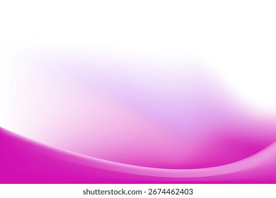 Gradiente Abstractas Fondo moderno de onda suave de línea rosa y blanca. Ilustración vectorial