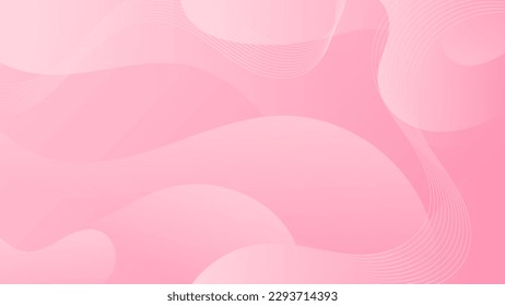 Abstract Gradient  Pink white  liquid background. Modern  background design. Dynamic Waves. Fluid shapes composition.  Fit for website, banners, brochure, posters