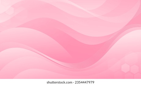 Abstract Gradient  Pink white  liquid background. Modern  background design. Dynamic Waves. Fluid shapes composition.  Fit for website, banners, brochure, posters