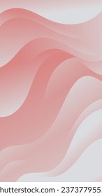 Abstract Gradient pink white liquid background. Modern vector background design. Dynamic Waves. Fluid shapes composition.  Fit for social media story template 