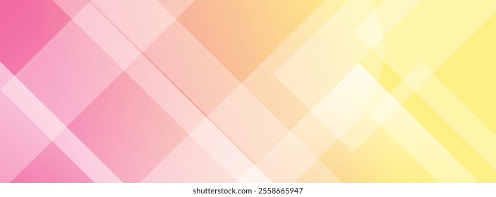Abstract gradient pink, yellow, and blue festive pattern for texture, textiles, packaging and simple backgrounds. Scalable vector illustration. Flat style.