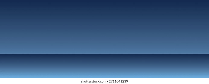 Fondo de podio de gradiente Abstractas. fondo de estudio 3D vacío azul. Escena limpia para la Plantilla de maqueta de presentación del producto. Ilustración vectorial.