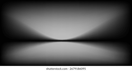 Abstract gradient podium background. Empty white 3D studio background. Clean scene for product presentation mockup template. eps 10