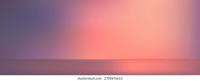 Fundo de pódio de gradiente abstrato, fundo de estúdio vazio mínimo 3D, cena limpa para modelo de maquete de apresentação do produto.