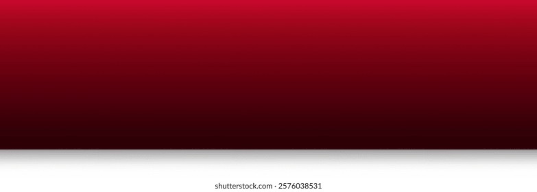 Abstract gradient podium background. Red empty 3d studio backdrop. Clean scene for product presentation. Mockup template with podium. Vector illustration
