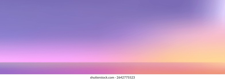 Abstract gradient podium background. Violet, purple and lilac empty 3d studio backdrop. Clean scene for product presentation mockup template. Vector illustration