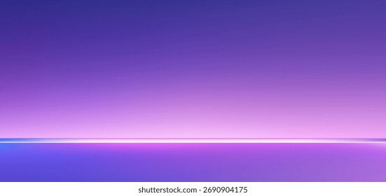 Abstract gradient podium background. Violet, purple and lilac empty 3d studio backdrop. Clean scene for product presentation mockup template. Vector illustration.