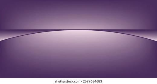 Fundo do pódio do gradiente abstrato. Violeta, roxo e lilás vazio 3d fundo de estúdio. Cena limpa para modelo de modelo de apresentação de produto. Ilustração vetorial.