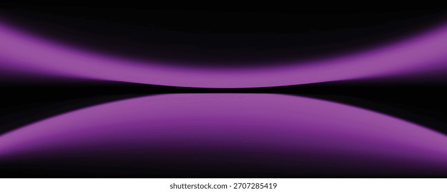 Fondo de podio de gradiente Abstractas. Fondo de estudio 3D vacío violeta, púrpura y lila. Escena limpia para la Plantilla de maqueta de presentación del producto. Ilustración vectorial.