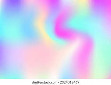 Gradiente abstracto. Efecto pop. Foil metálico. Pastel Mesh. Fondo del Holograma. Invitación de metal multicolor. Textura Purple Shiny. Fondo irlandés. Gradiente abstracto rosa