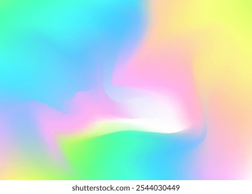 Gradiente abstrato. Tela De Fundo Geométrica Pop. Panfleto Moderno. Textura Iridescente. Efeito suave. Folha de metal. Holograma de fundo. Textura De Desfoque Amarelo. Gradiente Abstrato Rosa