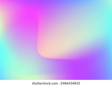 Abstrakter Farbverlauf. Pop-Panne. Heller Flyer. Holografische Textur. Violetter weicher Hintergrund. Trendy Mesh. In: Metal Geometric Brochure. Textur des Hologramms. Abstrakter violetter Farbverlauf