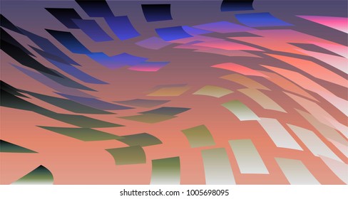 abstract gradient postcard