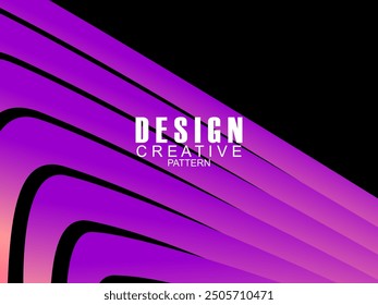 Abstract gradient poster background. Minimalist style cover template with dynamic perspective 3d geometric prism shape. Ideal design for social media, covers, banners, flyers, etc.