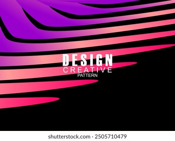 Abstract gradient poster background. Minimalist style cover template with dynamic perspective 3d geometric prism shape. Ideal design for social media, covers, banners, flyers, etc.