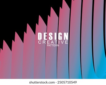 Abstract gradient poster background. Minimalist style cover template with dynamic perspective 3d geometric prism shape. Ideal design for social media, covers, banners, flyers, etc.