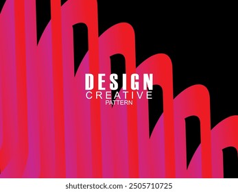 Abstract gradient poster background. Minimalist style cover template with dynamic perspective 3d geometric prism shape. Ideal design for social media, covers, banners, flyers, etc.