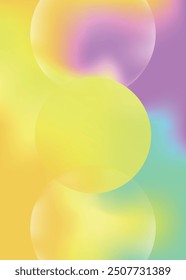 Abstract gradient poster background vector set. Minimalist style cover template with vibrant perspective 3d geometric prism shapes collection. Ideal design for social media, cover, banner, flyer.