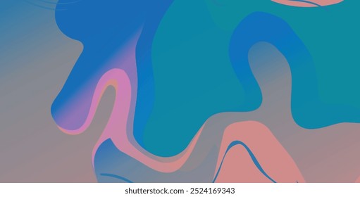 Abstract gradient poster background , vector cover background template with vibrant perspective geometric  shapes collection. Ideal design for social media, cover, banner, flyer.