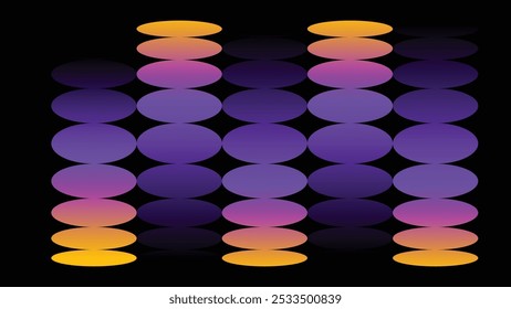 Abstract gradient poster background vector. Minimalist style cover template with vibrant perspective 3d geometric prism shapes collection. Ideal design for social media, cover, banner, flyer.